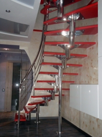 Лестница из стали
